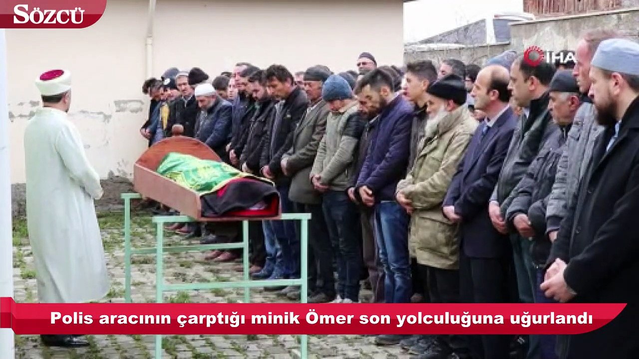 Polis aracının çarptığı 9 yaşındaki çocuk son yolculuğuna uğurlandı