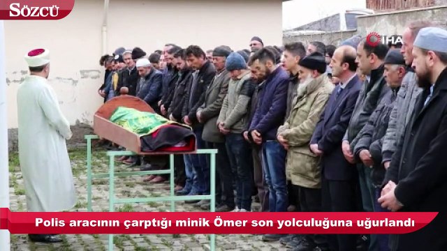 Polis aracının çarptığı 9 yaşındaki çocuk son yolculuğuna uğurlandı