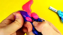 Cutting Open Mesh Stress Balls - Mixing Slime - Most Ugly Slime Ever?