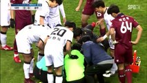 Un joueur coréen se brise le cou pendant un match mais devrait s'en remettre