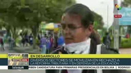 Download Video: Colombia: universitarios rechazan represión por parte del ESMAD