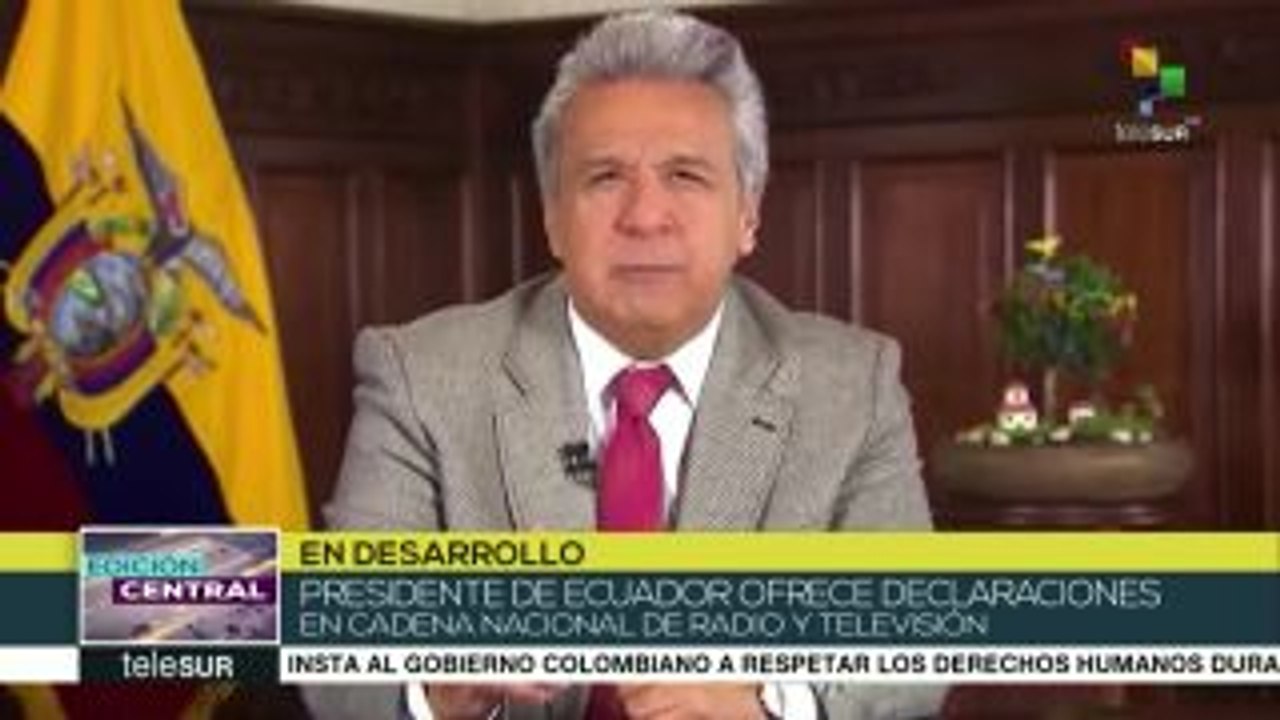 Moreno sobre acusación a Vicuña: No puedo ni debo actuar como juez