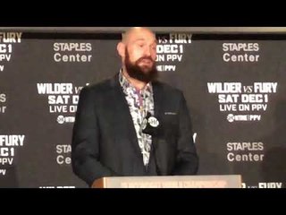 Tyson Fury FINAL PRESS CONFERENCE vs Deontay Wilder