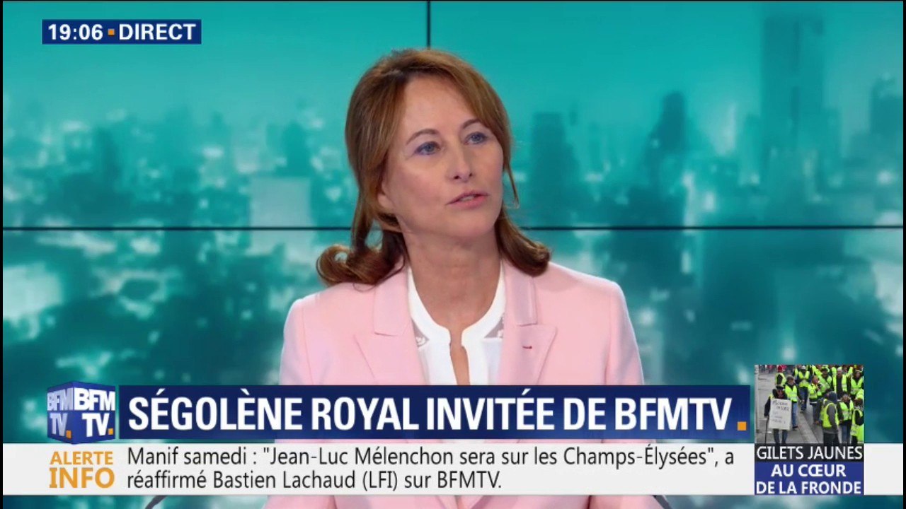 Gilets jaunes : pour Ségolène Royal, "utiliser l'écologie pour faire des impôts, ça n'est pas passé"