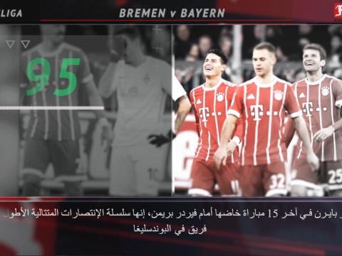كرة قدم: البوندسليغا: 5 حقائق عليكم معرفتها.. بايرن يتطلّع الى استكمال سيطرته على فيردر