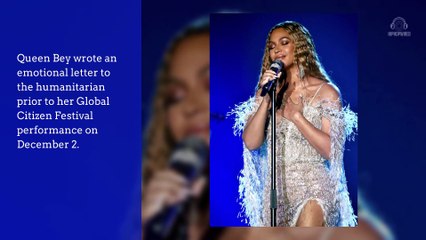 Beyoncé Pays Tribute to Nelson Mandela