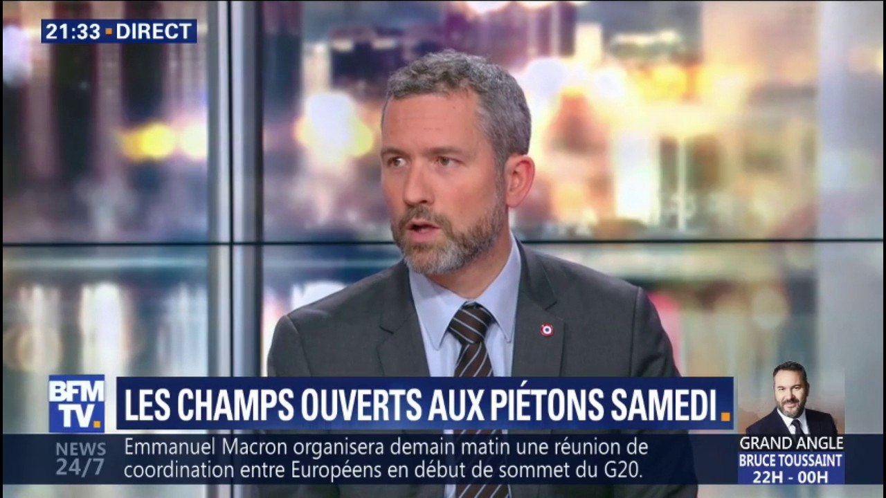 Champs-Élysées: "il y aura une fouille systématique des sacs et si on trouve un gilet jaune on empêchera les gens de rentrer" explique Fabien Gouttefarde