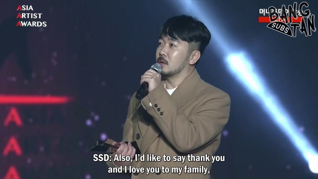 [ENG] 181128 Asia Artist Awards - BTS Performance Director Son Sungdeuk Wins Best Performance Director Award