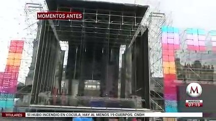 Alistan los preparativos en el Zócalo para toma de protesta de AMLO