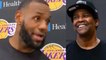 LeBron James Reacts To Lakers Getting Pep Talk from Denzel Washington