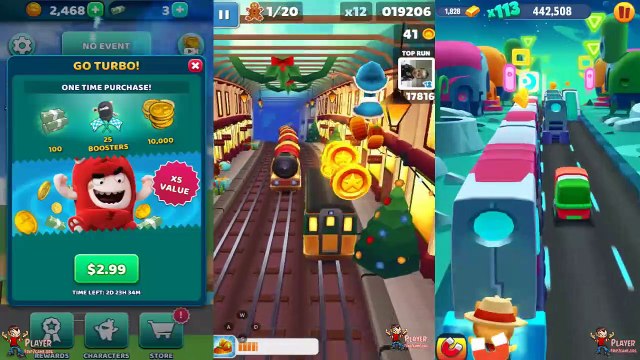 Subway Surfers London Vs Oddbods Turbo Run Vs Talking Tom Gold Run Farmer Ginger Big New Update 2018