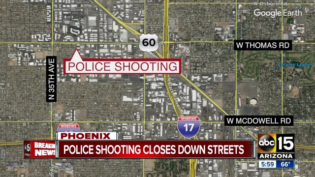 No officers injured following shooting in west Phoenix