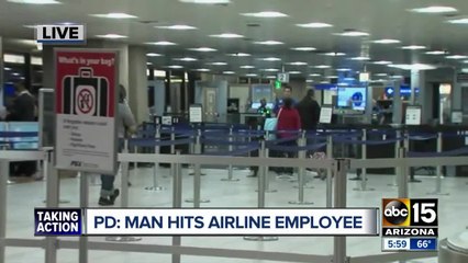 Man punches gate agent at Sky Harbor because he wasn't able to pre-board