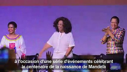 Afrique du Sud: Oprah Winfrey rend hommage à Mandela