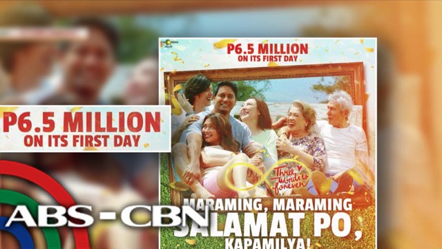 UKG: 'Three Words to Forever' kumita ng 6.5 million sa unang araw