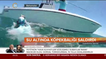 Sporcuya köpekbalığı saldırdı