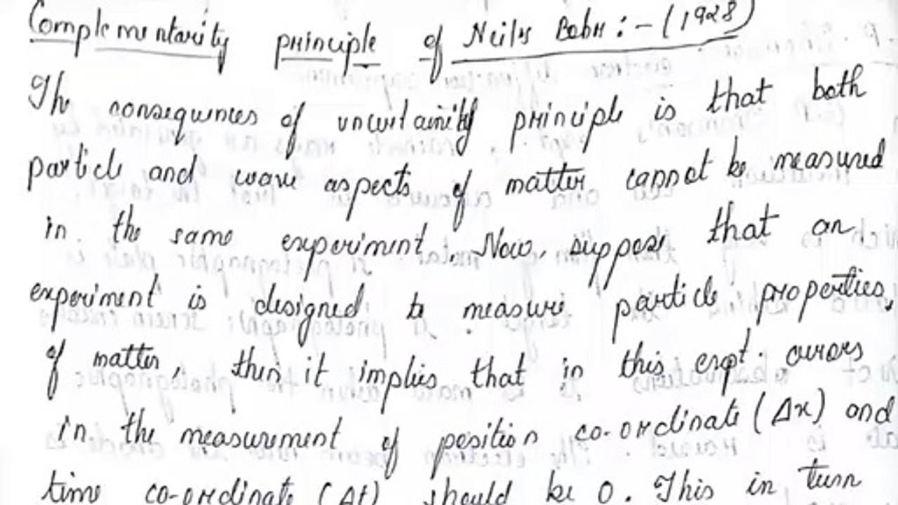 Complementarity Principle of Neils Bohr Explained in Hindi || Unboxing Physics