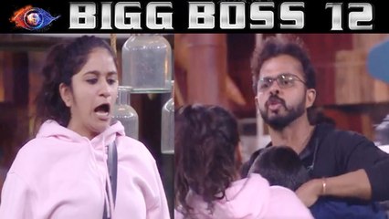 Скачать видео: Bigg Boss 12: Surbhi Rana crosses all Limits, Pushes Sreesanth during the captaincy task | FilmiBeat