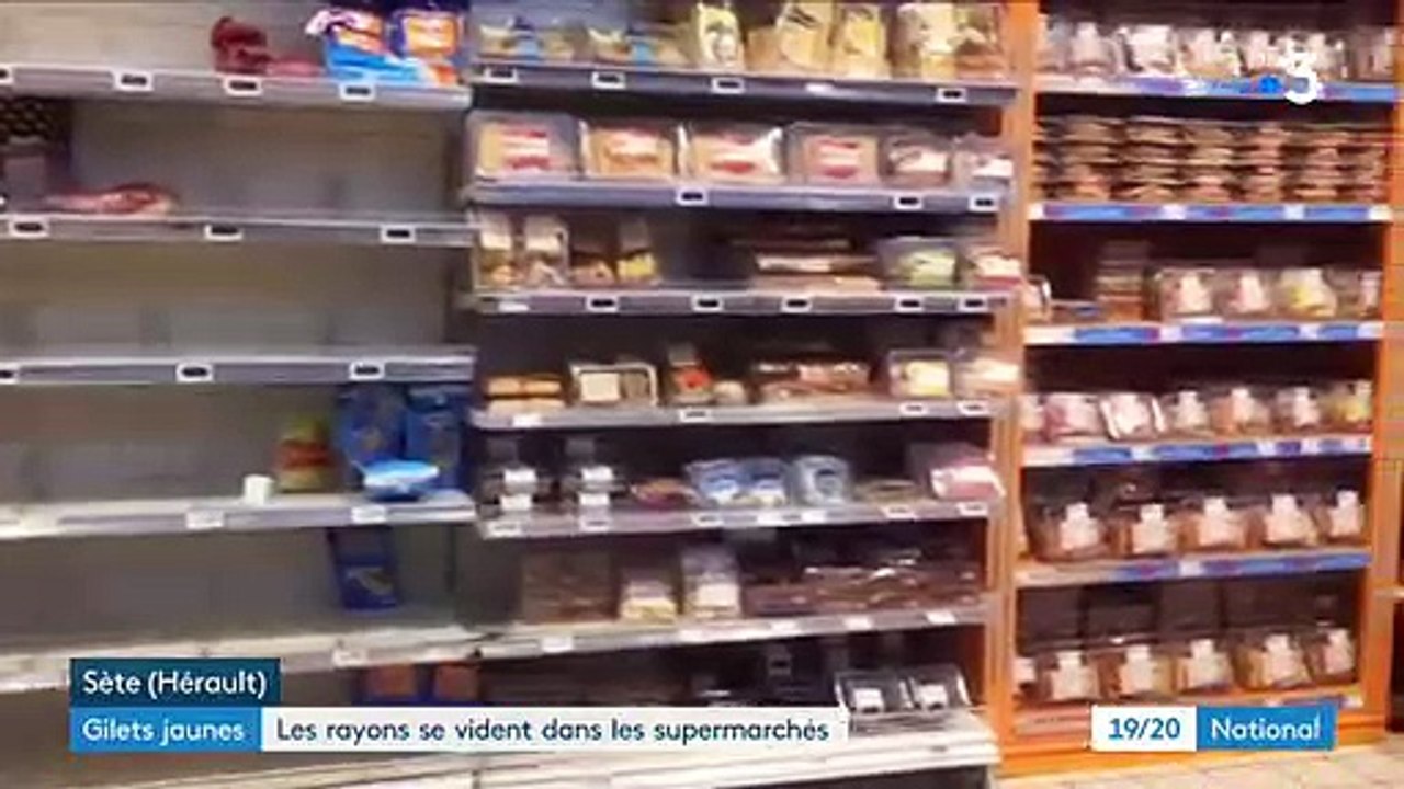 Gilets Jaunes : Ces supermarchés qui ne sont plus alimentés dans certaines régions et les rayons se vident !