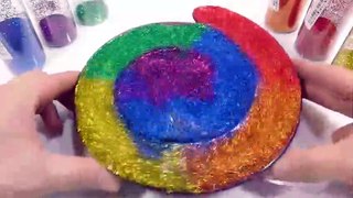 Slime Glitter Powder Water Clay DIY Learn Colors Slime Change Squishy Balls Icecream