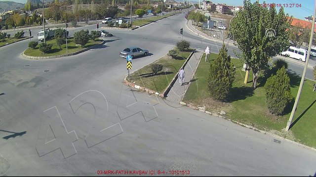 Trafik kazaları MOBESE kameralarında - AFYONKARAHİSAR