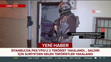 Suriye'den İstanbul'a bombalı eylem için gelen 2 YPG'li terörist