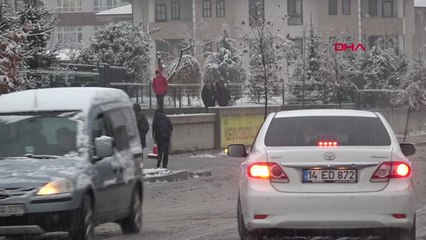 Bolu'da Kar Yağışı Etkili Oldu