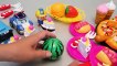 Toy Velcro Cutting Pizza Ice Cream Learn Fruits English Names Play Doh Surprise Eggs Toys