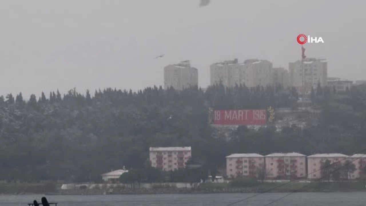 Çanakkale'nin Yüksek Kesimlerinde Kar Yağışı Başladı