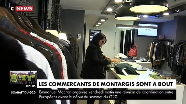Gilets jaunes : Colère et inquiétude des commerçants de Montargis qui s'inquiètent de la survie de leurs commerces - Regardez