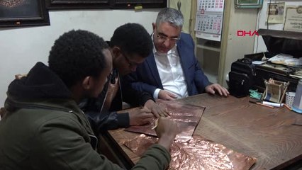 Sivas Afrikalı Öğrenciler, Sivas'ta Kabartma Sanatını Öğreniyor