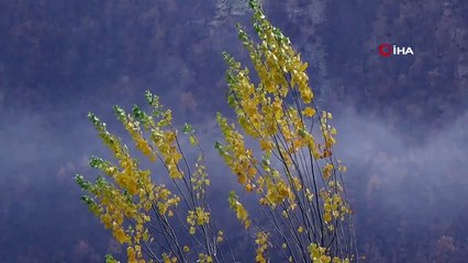 Beytüşşebap’ta yağış sonrası kartpostallık görüntüler oluştu