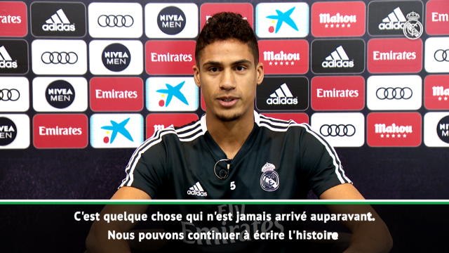 CdM des clubs - Varane : Nous pouvons continuer à écrire l'histoire