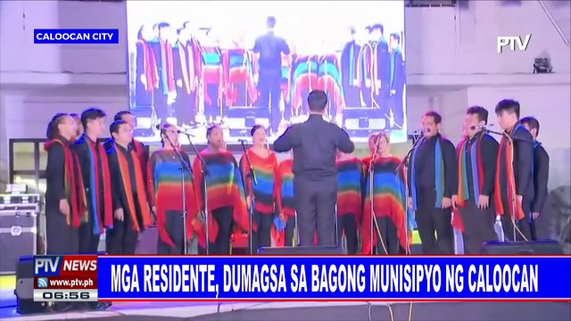 5 giant Christmas tree ng Caloocan, pinailawan na