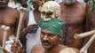 Kisan Mukti March: Tamil Nadu Farmers का अर्ध नग्न होकर नर खोपड़ी के साथ Protest | वनइंडिया हिंदी