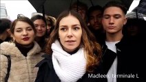 TERRITOIRE DE BELFORT Manifestation de lycéens Madleen Terminale L