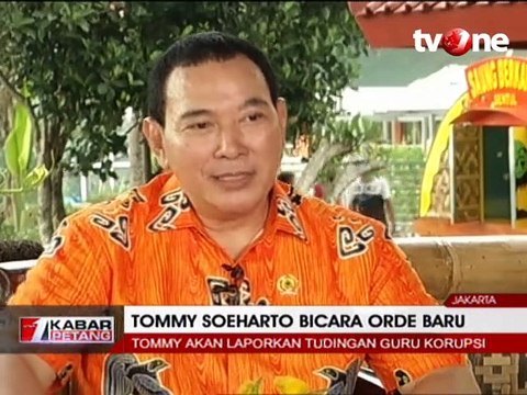 Tommy Soeharto Bicara Orde Baru