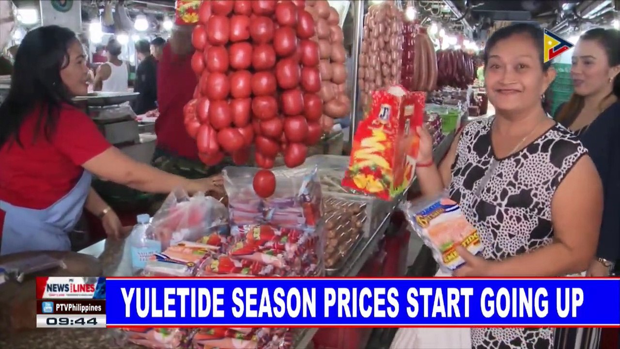 Yuletide season prices start going up