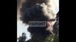 Report Tv-Flakë dhe tym, përfshihet nga zjarri një ndërtesë 3-katëshe në kryeqytet