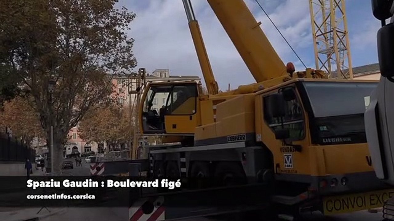 Bastia : Le boulevard Auguste-Gaudin figé