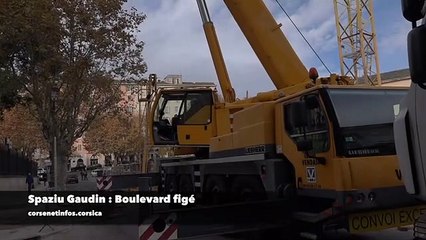Bastia : Le boulevard Auguste-Gaudin figé