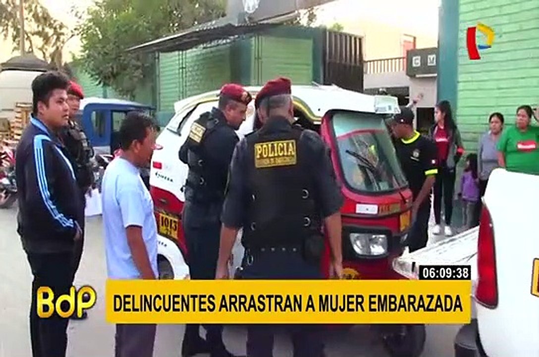 Ate: embarazada es arrastrada por delincuentes que le robaron S/ 7 mil soles