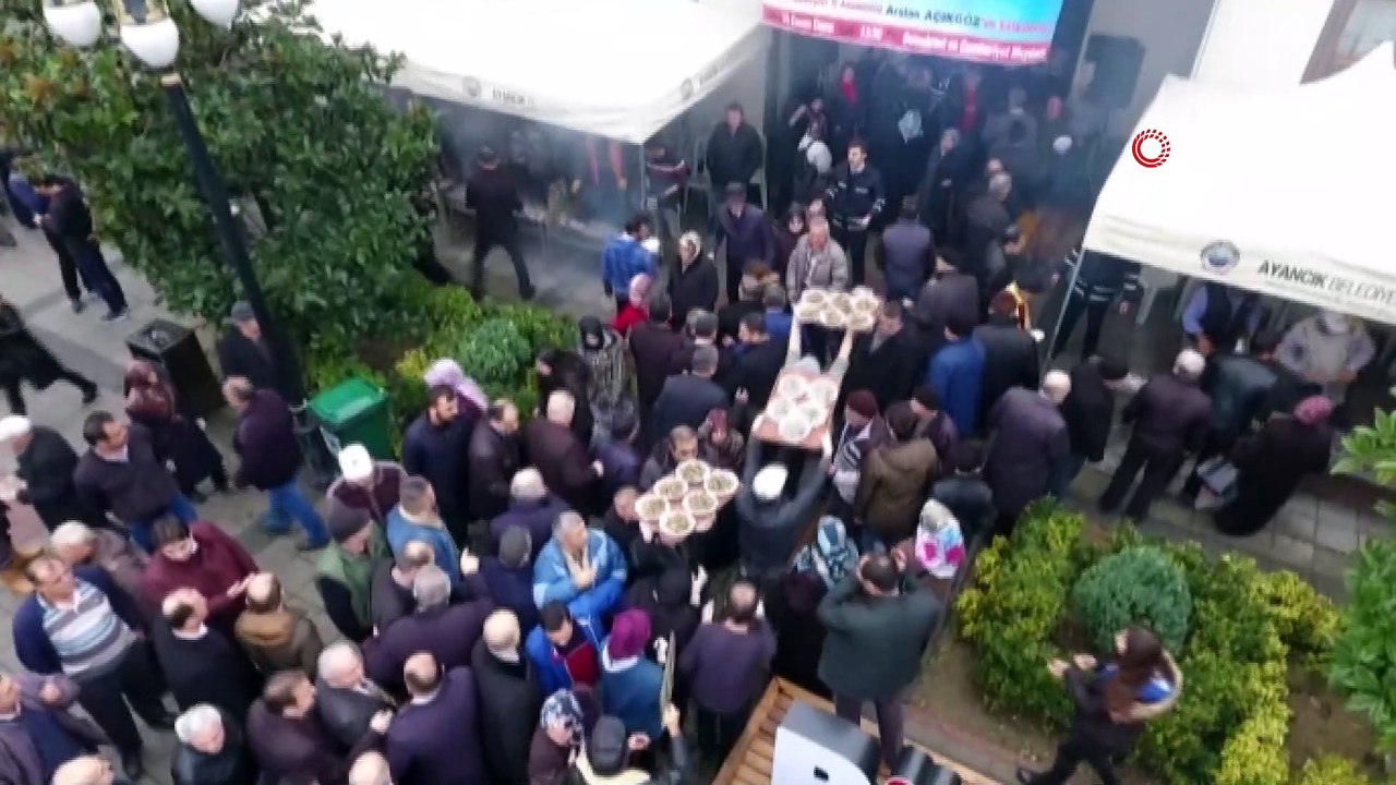 Hamsi Festivali'nde 2,5 ton hamsi tüketildi...Festival alanı havadan görüntülendi