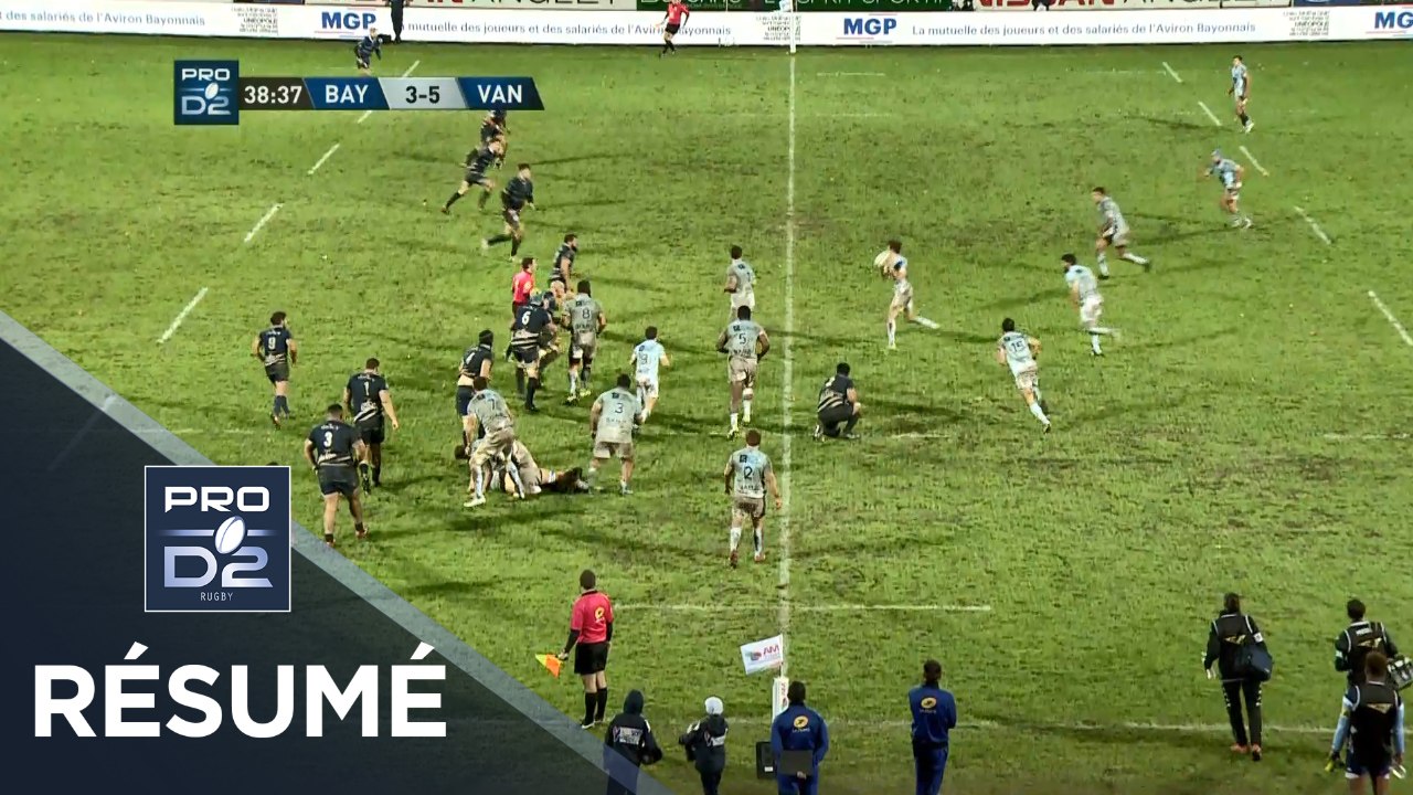 PRO D2 - Résumé Bayonne-Vannes: 16-14 - J13 - Saison 2018/2019