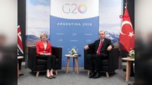Cumhurbaşkanı Erdoğan, İngiltere Başbakanı Theresa May ile Görüştü