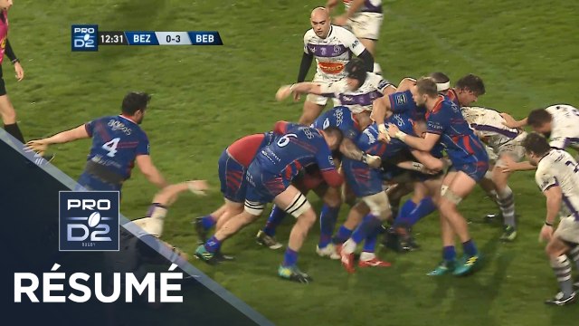 PRO D2 - Résumé Béziers-Bourg-en-Bresse: 16-6 - J13 - Saison 2018/2019