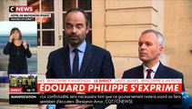 Le discours d'Edouard Philippe après l'entretien avec un représentant des Gilets Jaunes qui s'est écourté