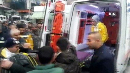 Kamyonetin çarptığı yaya yaralandı