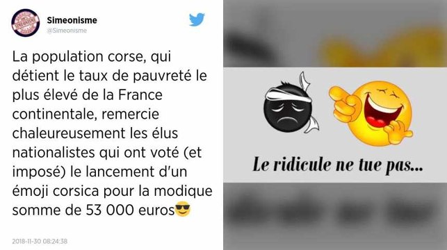 52 800 euros pour un émoji, ça fait cher : la campagne de l'Assemblée de Corse pour une émoticône ne fait pas l'unanimité.
