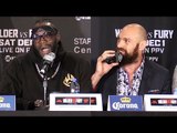 Tyson Fury & Deontay Wilder Full Final Press Conference - Fury Labels Deontay Wilder A Fake & Fraud